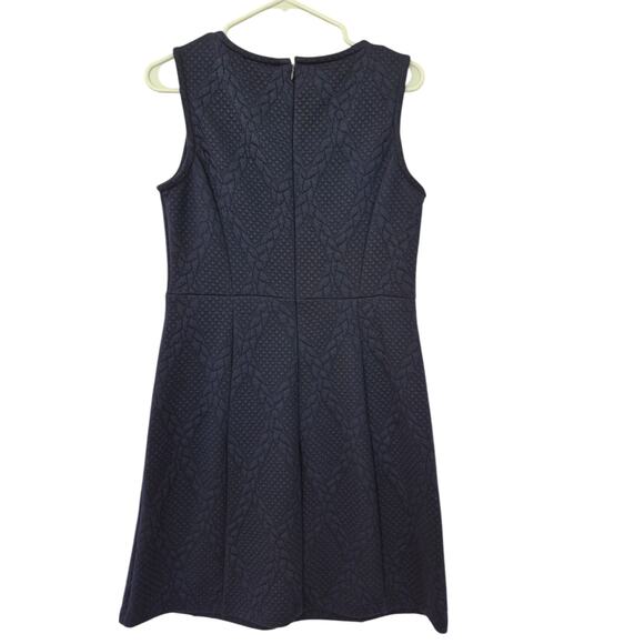 Premise Womens Dress Size 8 Navy Blue Sleeveless Jumper Quilted Short Layer - Picture 2 of 6